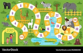 Image result for Animal Game Board Template