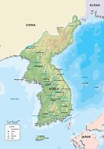 Image result for North Korea On a World Map