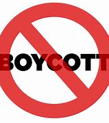 Image result for Boycot Sign
