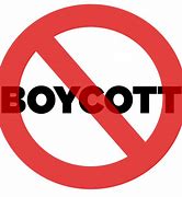 Image result for Boycott Stickers