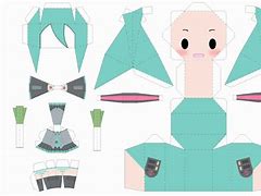 Image result for Paper Crafts Templates Anime