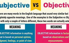 Image result for Subjective and Objective Perspective