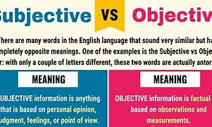 Image result for Subjective Meaning