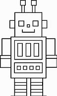 Image result for Line Art Robot Black and White
