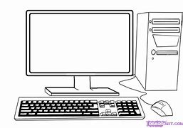 Image result for Line Drawing of a Computer