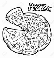 Image result for Pizza ClipArt Black and White