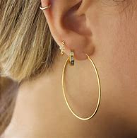 Image result for Big Gold Hoop Earrings for Women