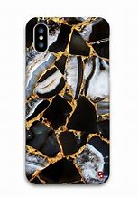 Image result for iPhone X Phone Black and Gold Marble Case