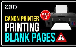 Image result for Printer Only Prints Blank Page