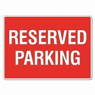 Image result for NASCAR Reserved Parking Sign