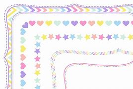 Image result for Pastel Rainbow Top Page Border