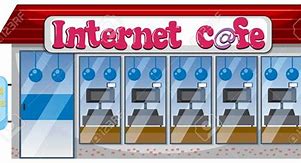 Image result for Internet Cafe Cartoon