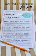Image result for New Year's Resolution Form