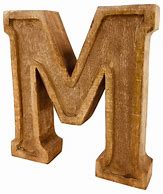 Image result for Wood Letter M
