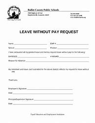 Image result for Leave without Pay Form