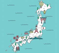 Image result for Cute Map of Japan