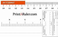 Image result for Ruler Print A4