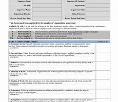 Image result for Sample Performance Review Forms