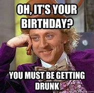 Image result for Drinking Birthday Meme