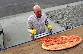 Image result for Breaking Bad Pizza On Roof House