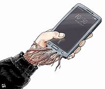 Image result for Smartphone Addiction Cartoon