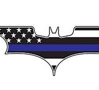 Image result for Batman Symbol with Thin Blue Line Tattoo
