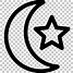 Image result for Crescent Moon and Stars Clip Art