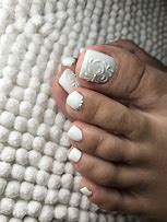 Image result for White Toe Nail Designs