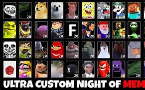 Image result for Ultimate Custom Night Meme
