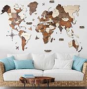Image result for World Map Wall Art