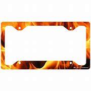 Image result for License Plate with Flames