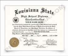 Image result for Louisiana High School Diploma