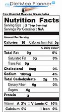 Image result for Salsa Nutrition Facts
