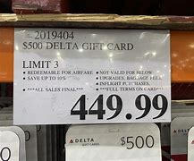 Image result for Costco Delta Gift Card