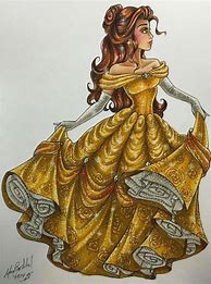 Image result for Disney Belle Sketch