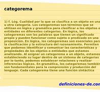 Image result for categorema