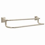 Image result for Brushed Nickel Double Towel Bar