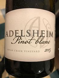 Image result for Adelsheim Pinot Blanc Bryan Creek