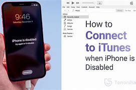 Image result for Connect to iTunes to Unlock Disabled iPhone
