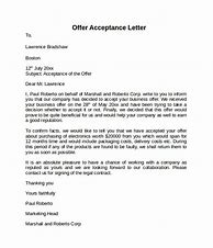 Image result for Offer Acceptance Letter Sample
