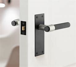 Image result for Black Door Handles with Backplate