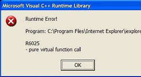 Image result for Microsoft Visual C++ Runtime Library Error