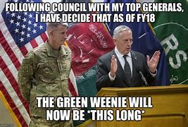 Image result for Green Weenie Meme