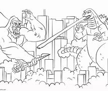 Image result for King Kong Vs. Godzilla Coloring Pages