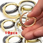 Image result for O-Ring Spring Carabiner Snap Clip Hook Key Ring Buckles Bag Key Accessories 25Mm