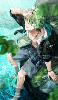 Image result for Green Skined Anime Boy