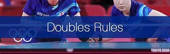Image result for Table Tennis Single Doubles