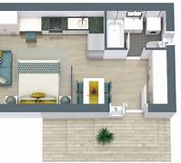 Image result for Plans for a Studio Apartment