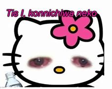 Image result for Hello Kitty Meme Face