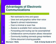Image result for Advantages of Using Electronic Communication